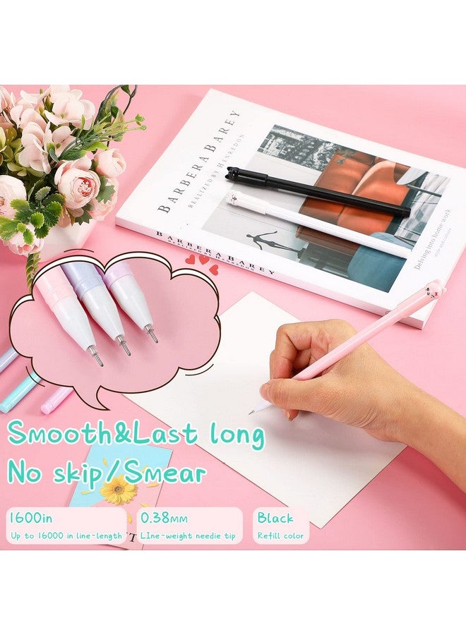 نيزيو مجموعة قرطاسية مكونة من 42 قطعة مكونة من 6 ألوان ملاحظات لاصقة لطيفة و30 قطعة من مشابك الورق و6 قطع هدايا لطيفة لمحبي القلم وإكسسوارات مكتب مكتبية جميلة لمستلزمات مكتب العمل والمدرسة (قطة لطيفة) - Image 4