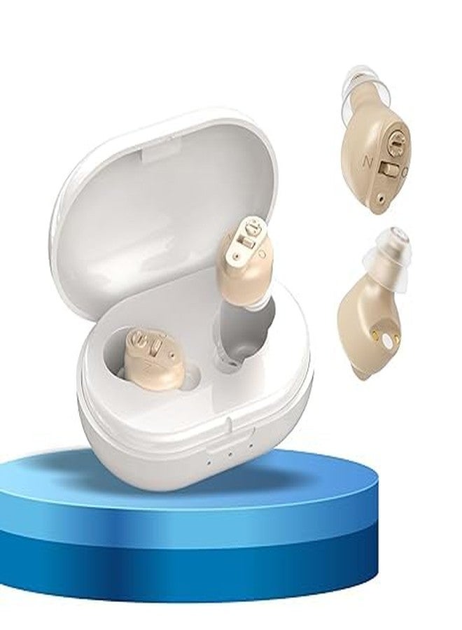 HP SOUND PLUS Invisible fashion design CIC Hearing Aids digital hearing aids .(BEIGE) - Image 1