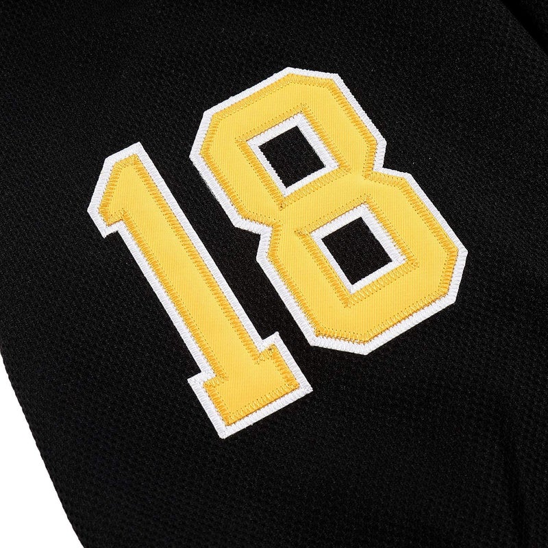 PRIMITAS Boston Happy Gilmore #18 Adam Sandler 1996 Movie Ice Hockey Jersey Stitched Letters and Numbers S-XXXL Black - Image 5