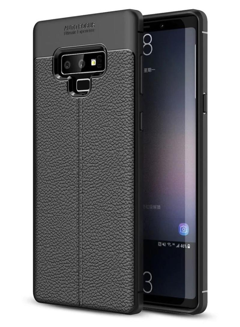 أوتو فوكس جراب حمايه سيليكون  تصميم2 مقاوم للصدمات حمايه للكاميرا متوافق مع  Samsung Galaxy Note 9 (اسود) - Image 1