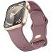Mugust Sport Bands Compatible with Apple Watch Band 45mm 44mm 42mm Soft Silicone Correa Wristband Replacement Strap Compatible for Apple Watch Ultra 2Ultra SESE 2 iWatch Series 9 8 7 6 5 4 3 Women Men - Image 2