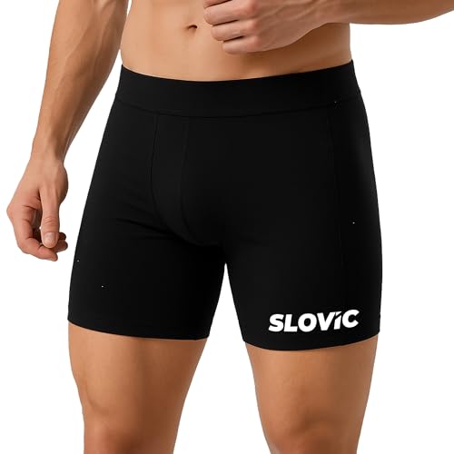 SLOVIC Swimming Shorts for Men [Small] | Swimming Costume for Man | Mens Shorts | 100% Chlorine Resistant | Easy Adjustable, Breathable, Quick Drying Short for Swimming, Running Sports Short - Image 1