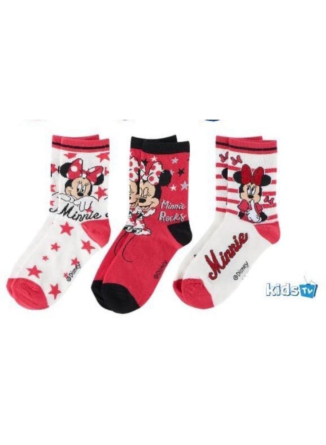 ديزني_ميني_هاوس مجموعة من ٣ جوارب للبنات من ديزني ميني ماوس.
من إنتاج كيدز تي في - Image 1