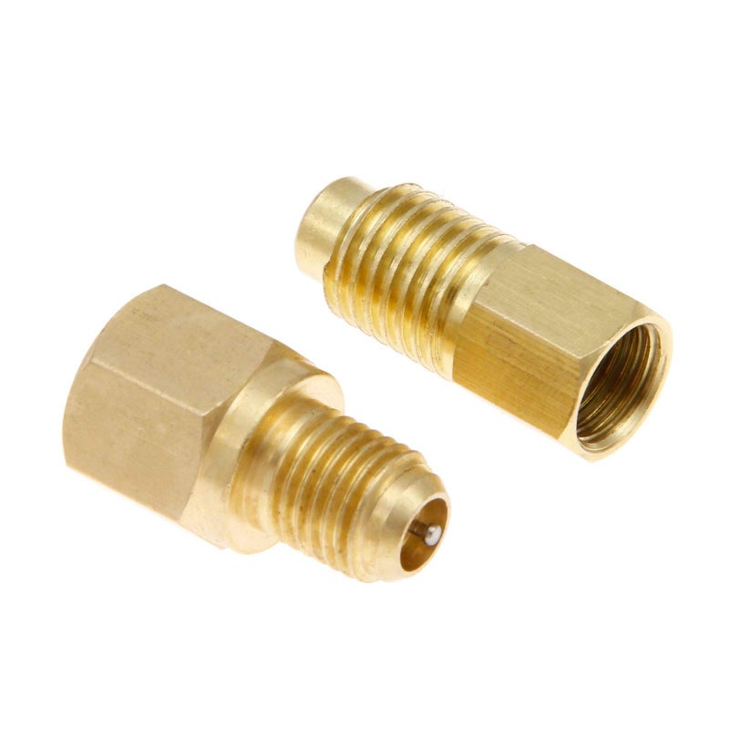 Aupoko محولات Aupoko R12 R22 إلى R134a، محولات اتصال خزان المبرد R134A/منفذ مضخة التفريغ - 1/4" أنثوي x 1/2" ذكر - أداة شحن معالجة التبريد - Image 1