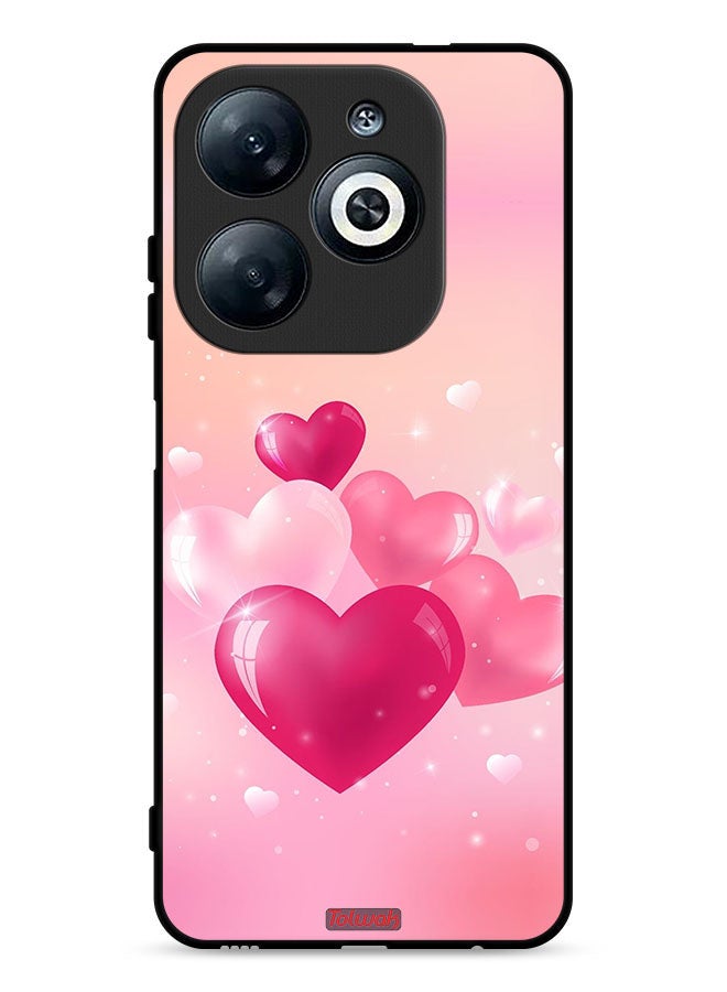 Tolwak Infinix Smart 8 4G Protective Case Cover Beautiful Hearts Art - Image 1