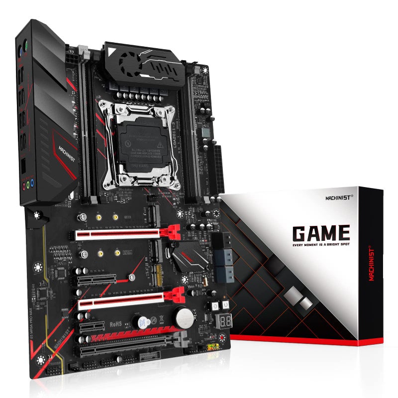 MACHINIST X99 Computer Motherboards, LGA 2011-V3 (Intel Core i7 5th/6th Gen) ATX Server Motherboard with VRM Fan (PCIe 3.0, Dual M.2, SATA 6Gb/s, DDR4, Gigabit Ethernet) for Intel XEON E5 V3/V4 series - Image 1