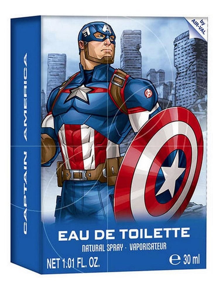 Air Val - Marvel Avengers Captain America Eau De Toilette Perfume For Children 30 ML - Image 1