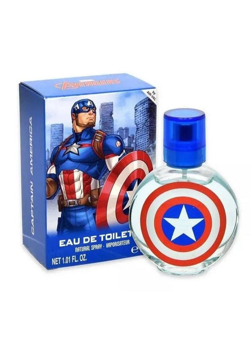 Air Val - Marvel Avengers Captain America Eau De Toilette Perfume For Children 30 ML - Image 1