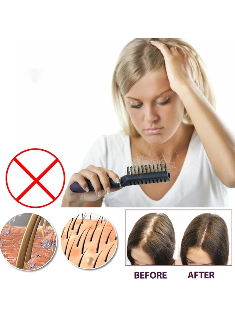 OUHOE 2Pcs Hair Growth Spray (50ml x 2) Hair Growth Oil Spray for Dry Damaged Hair and Growth Hair Scalp Oil Pure and Natural Hair Growth Serum Spray Hair Loss Treatment Oil Beard Growth Spray - Image 5