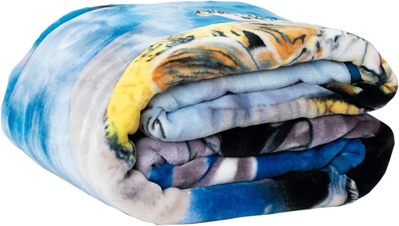 Crover بطانية كروفر فخمة من راشيل مينك ديناصور 100% بوليستر حجم كوين 79x95 - Image 2