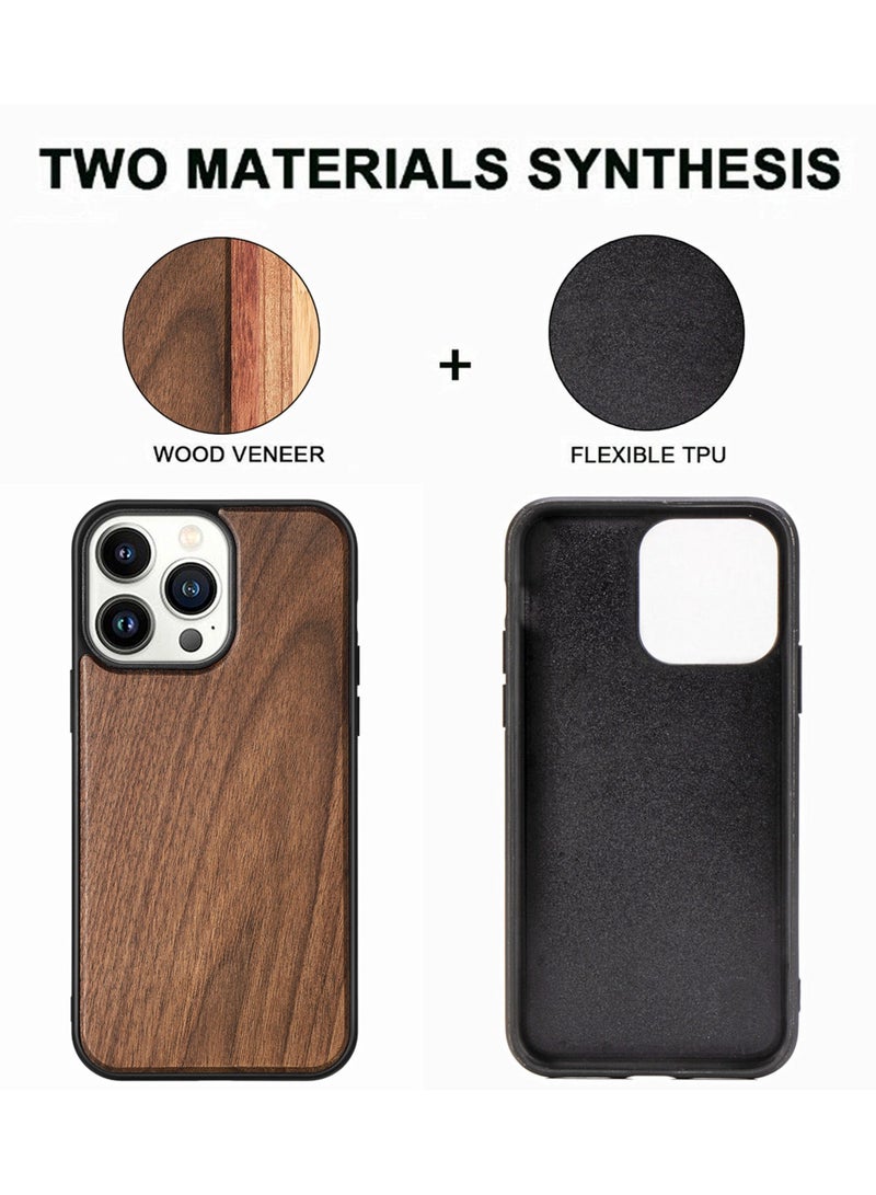 YANCI For 16Pro mobile phone case, hand-carved high-end solid wood 16 pro mobile phone case, full of texture and stylish mobile phone case - Image 5