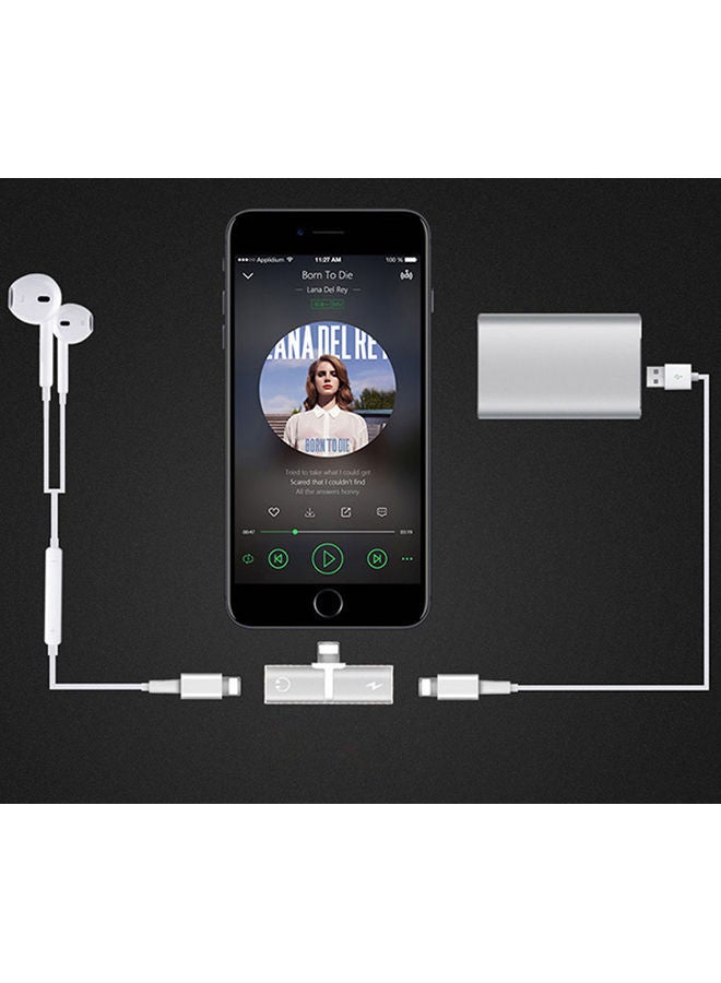 NIBEMINENT Phone Audio Adapter Silver - Image 3