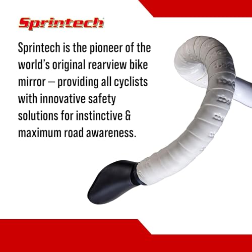 Sprintech Swiss-Made Convex Chrome-Plated Bike Mirror for Drop Bars – Hand-Finished, Adjustable, Reflective Surface, Durable ABS Housing, Universal Fit for Enhanced Rear Visibility (Black, Single) - Image 4
