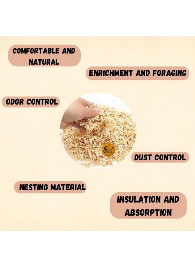 Sage Square Wood Shaving 150Grm - Premium Natural Soft Bedding For Birds And Small Animals - Cozy Nesting Material - Ideal For Bids, Hamsters, Gerbils, Rabbits, And Guinea Pigs 100% Safe And Hygienic  - Image 5