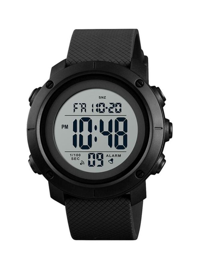 Men's Sports Water Resistant Digital Watch 1426 - 46 mm - Black - Image 1
