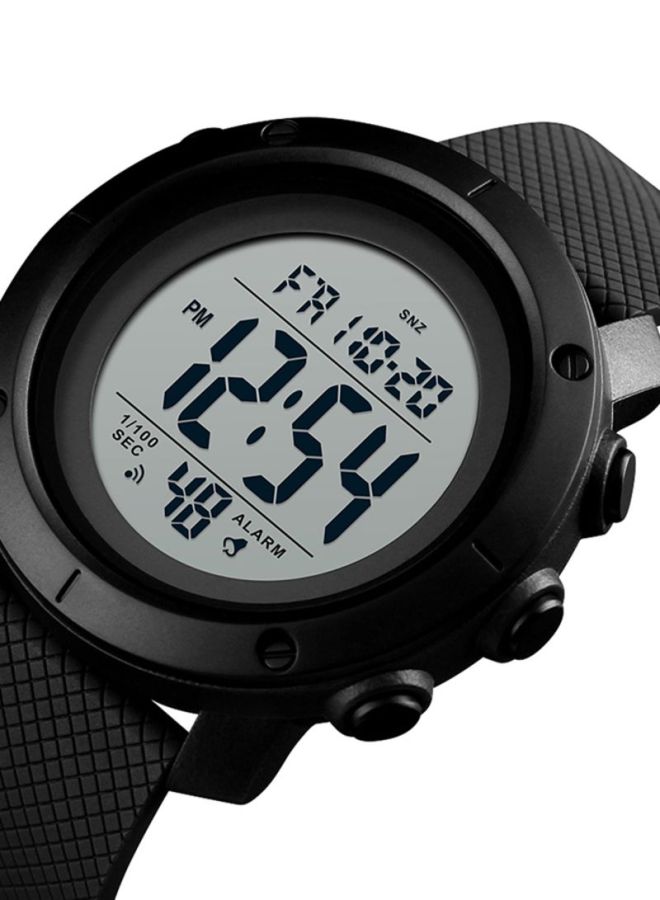 Men's Sports Water Resistant Digital Watch 1426 - 46 mm - Black - Image 3
