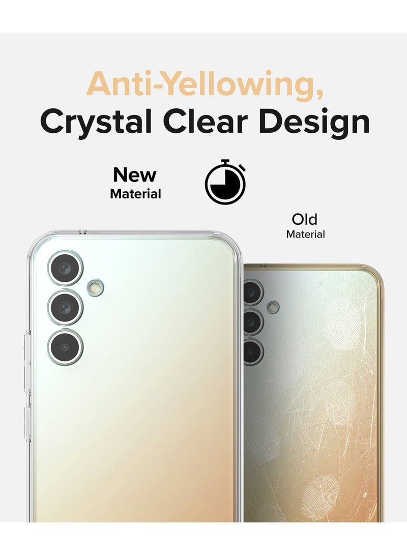 Techie Samsung Galaxy A34 TPU Soft Corner Ultra Slim Clear Case Shockproof Anti Fingerprint Transparent Protective Back Cover  - Image 5