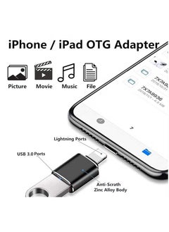 TIGER Portable Lightning to USB 3.0 Adapter – OTG Compatible Connector for iPhone & iPad – Lightning to USB 3.0 Female Converter for Flash Drives, Keyboards, Card Readers & More – High-Speed Plug & Play OTG Adapter for iOS Devices  - Image 2