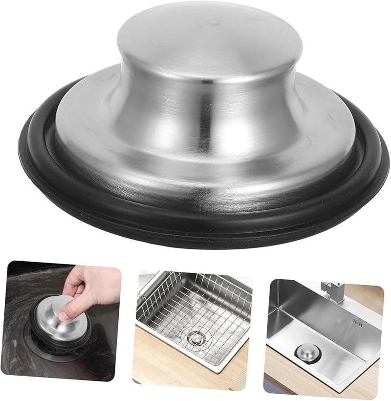 سدادة حوض المطبخ من الفولاذ المقاوم للصدأ ومصفاة التصريف للتخلص من النفايات - Image 3
