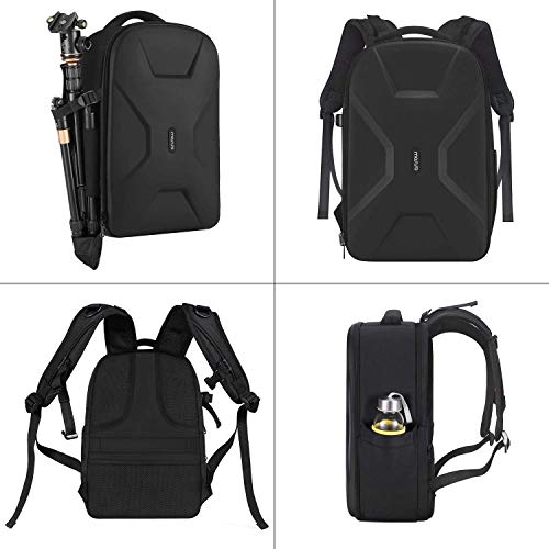 MOSISO Camera Backpack,DSLR/SLR/Mirrorless Photography Camera Bag Full Open Waterproof Hardshell Bag with Insert&Tripod Holder&Laptop Compartment Compatible with Canon/Nikon/Sony, Black - Image 5