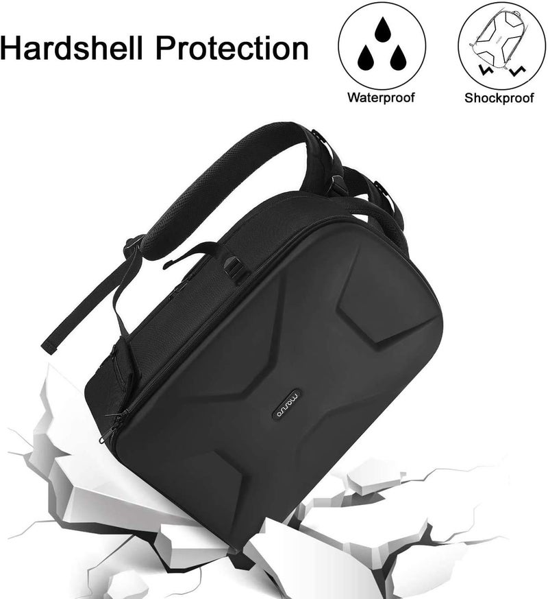 MOSISO Camera Backpack,DSLR/SLR/Mirrorless Photography Camera Bag Full Open Waterproof Hardshell Bag with Insert&Tripod Holder&Laptop Compartment Compatible with Canon/Nikon/Sony, Black - Image 3