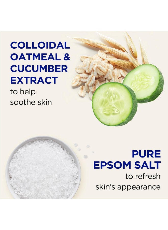 Dr Teal's Dr Teal's Foaming Bath with Pure Epsom Salt, Sensitive Skin with Colloidal Oatmeal & Cucumber, 34 fl oz (Pack of 4)  - Image 2