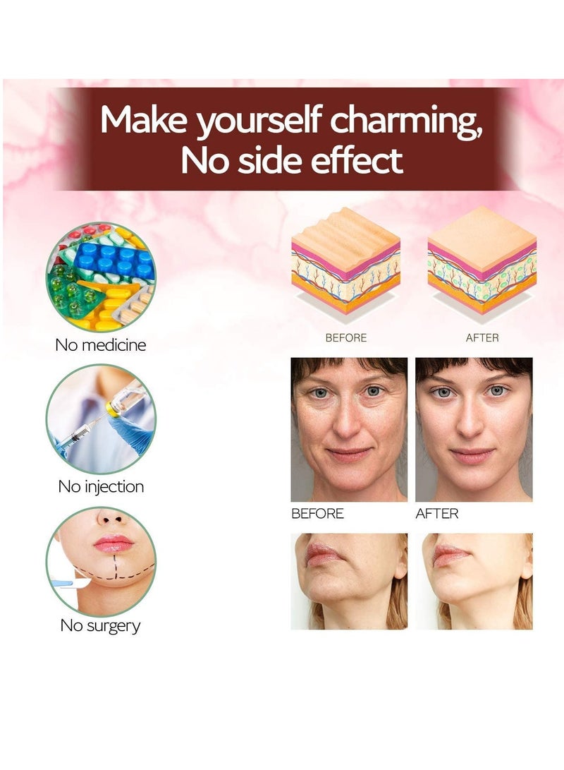 Zikra Double Chin Reducer, Face Slimming Strap V-Shaped Mask Chin UP Face Lifting Belt for Women, Anti-Wrinkle Face Mask, Lifting Bandage for Shaggy Skin - Image 3