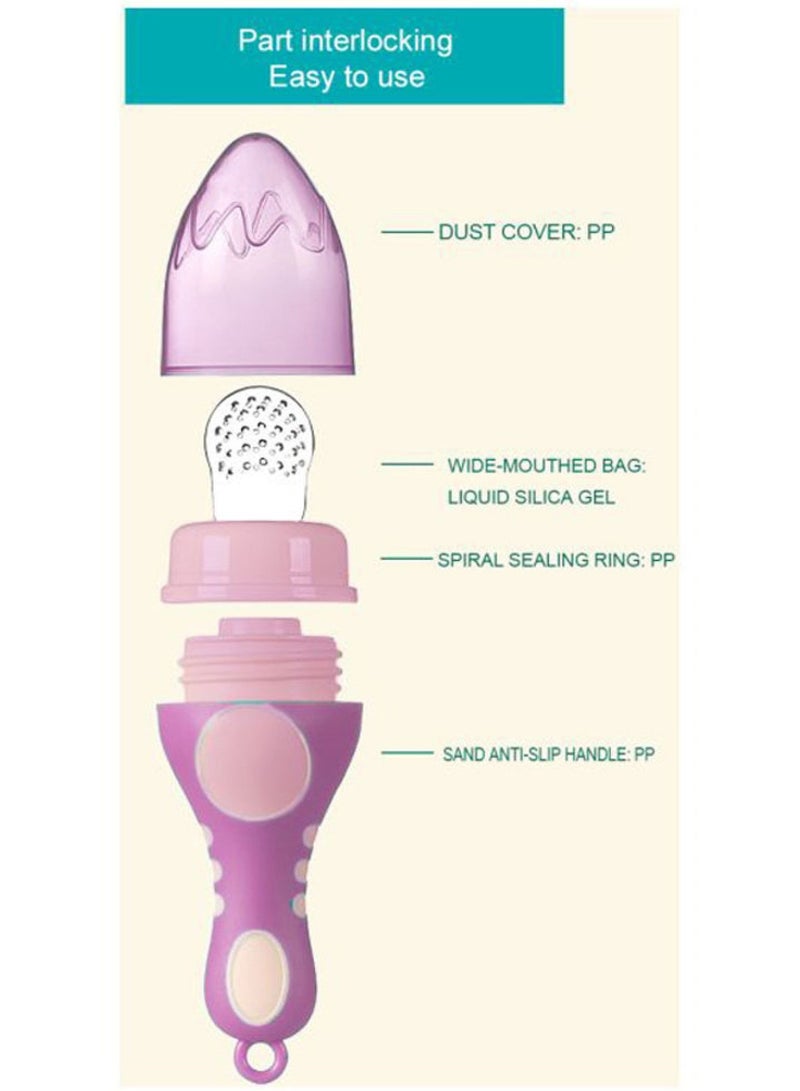 لوكو أداة للتغذية الفاكهة من السيليكون - 2 قطعه - Image 3