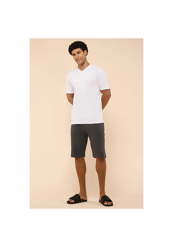 R&b Solid Lounge Shorts with Drawstring Waist