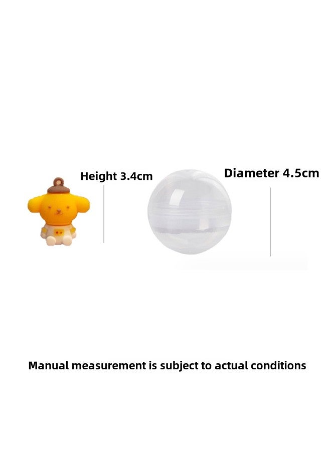 45mm Cartoon Sanrio Children's Toy 4.5cm Twisted Egg Blind Box Cute Children's Gift 1 Yuan Twisted Egg Machine Doll-color:32mm Pen Cap Gashapon Mixed Hair - Image 4