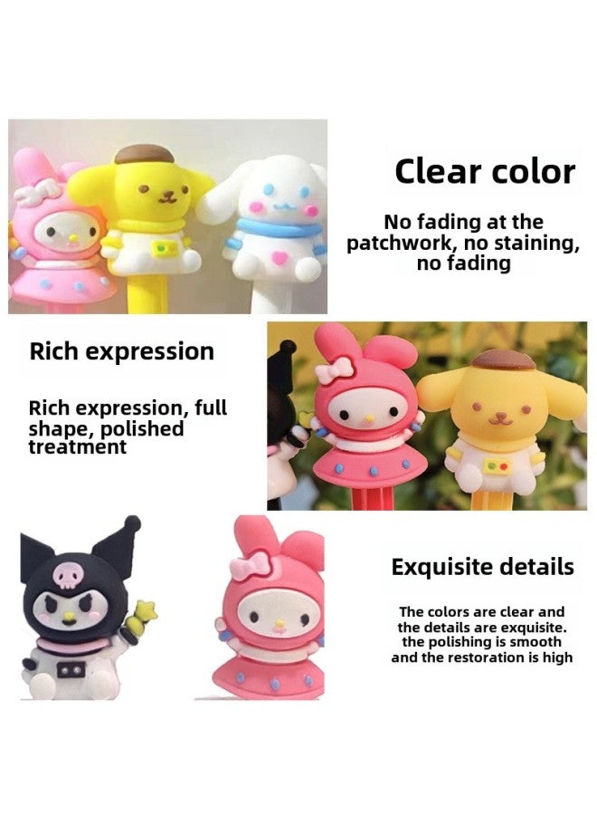 45mm Cartoon Sanrio Children's Toy 4.5cm Twisted Egg Blind Box Cute Children's Gift 1 Yuan Twisted Egg Machine Doll-color:32mm Pen Cap Gashapon Mixed Hair - Image 5