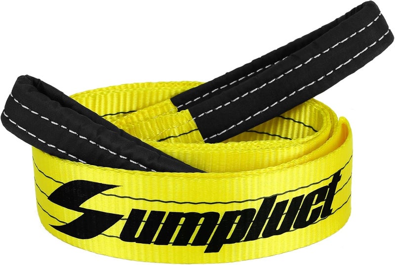 sumpluct 3 inch, 8 Feet Tree Saver, Winch Strap, Tow Straps 30,000 Pound Capacity Recovery Rope,Heavy Duty Towing Ropes with Triple Reinforced Loops Emmergency Off Road 3" x 8ft - Image 1
