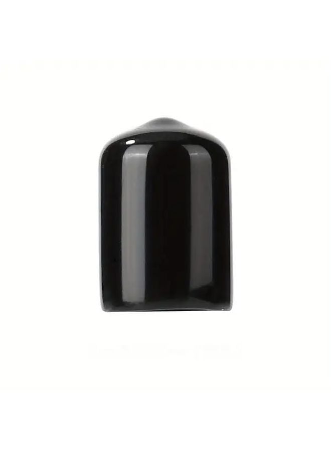 Universal 11mm Black Rubber Pool Cue Tip Covers 10 Pack Durable Ferrule Protectors - Image 1