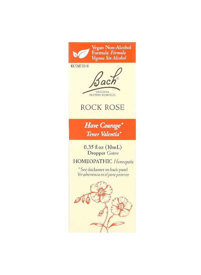 Bach Bach, Original Flower Remedies, Rock Rose, 0.35 fl oz (10 ml)  - Image 1