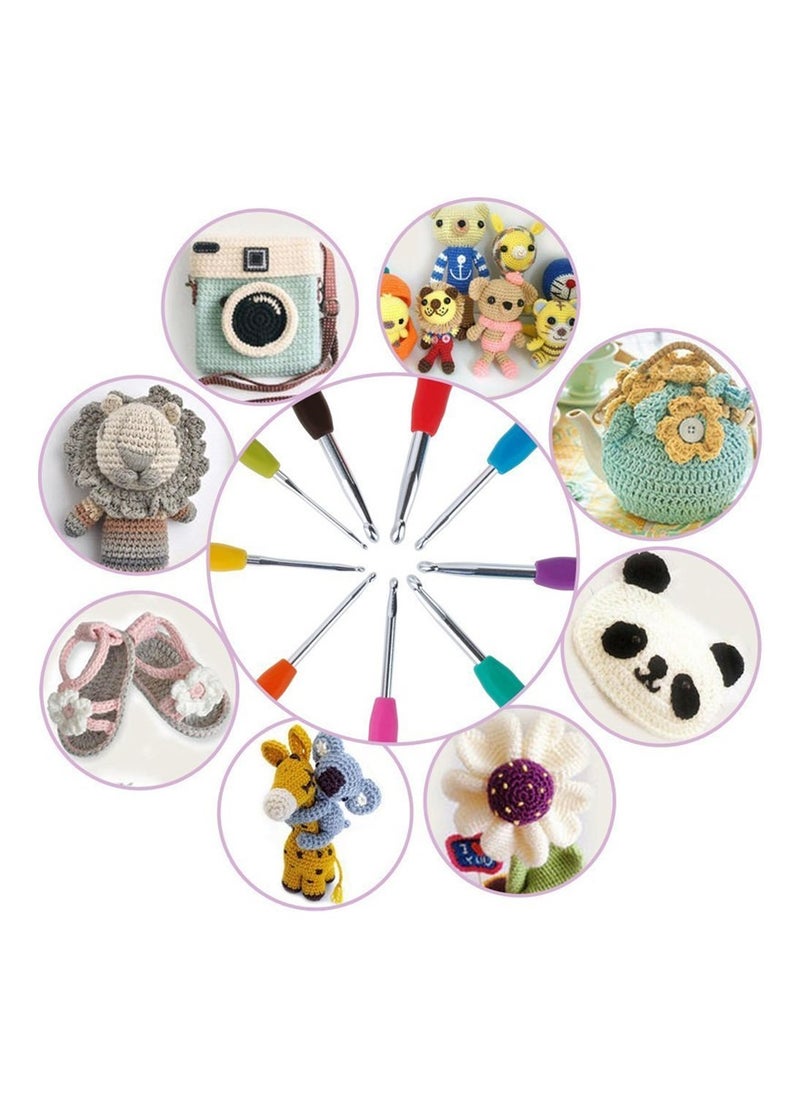 Cutie Cute - 36 Piece Crochet Kit with Crochet Hooks Yarn Set Starter Pack For Kids Adults Beginner Professionals - Image 1