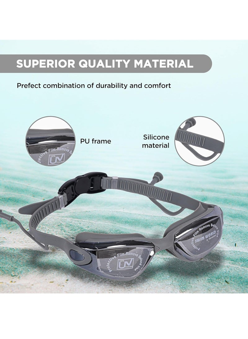 ENDLESS  Premium Swimming Goggle with Anti-Fog and UV Protection | Stylish Big Frame for more Visibility | Soft Silicone Gasket for Leak Proof | With Hard Case  - Image 3