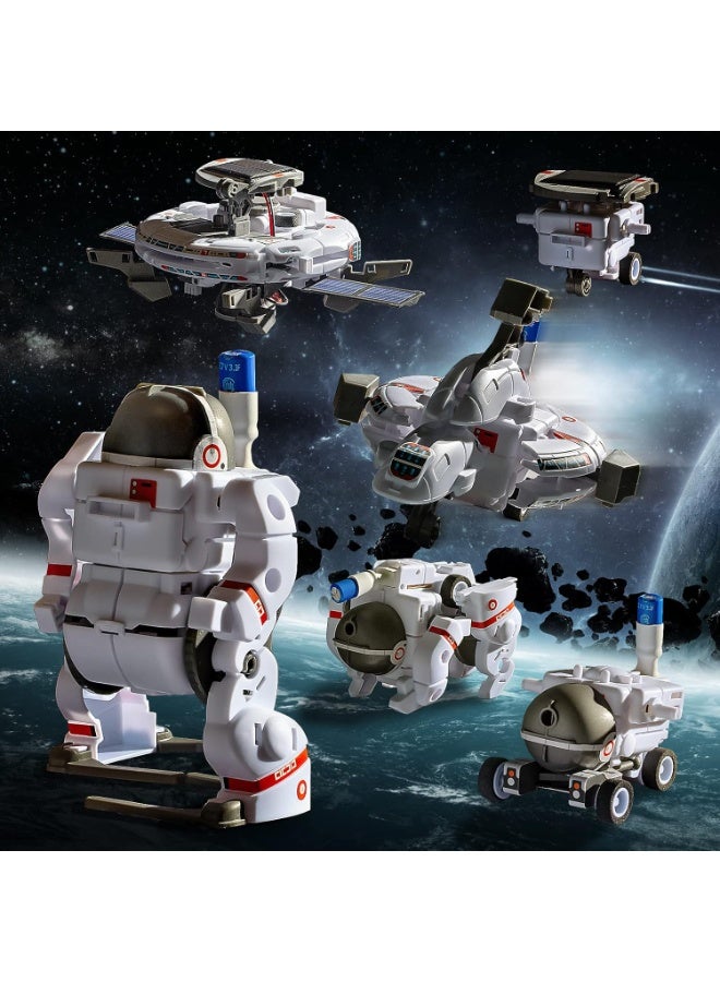YelaJoy Toys 6-in-1 Space Solar Robot Kit,Educatoinal Learning Science Building Toys DIY Educational Science Kits Gift for Kids Age 8 and Up,Science Experiment Set Gifts Toys for Boys Girls Teens - Image 4