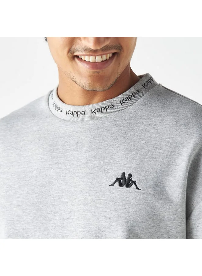 Kappa Kappa Logo Print Crew Neck T-shirt with Short Sleeves