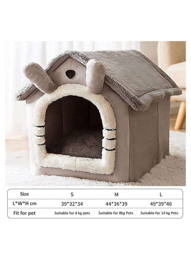 A.M Dog house type winter warm small dog Teddy four seasons universal removable and washable dog house cat bed pet supplies - Image 3