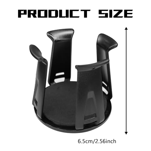 Eponcia Car Cup Holder Expander, 2PCS Cup Holder Insert Adapter for Car, Adjustable Automotive Slim Can Cupholder Expander for Fixing Beverage Bottle Water Cups, Adhesive Energy Drink Storage Rack - Image 2