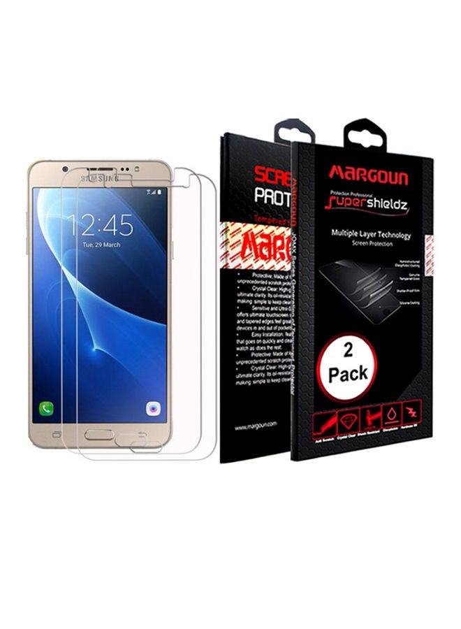 NIBEMINENT Pack Of 2 Screen Protector For Samsung Galaxy J7 Clear