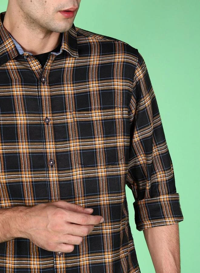 Take Two Men Regular Fit Checkered Casual Shirt By HardSoda