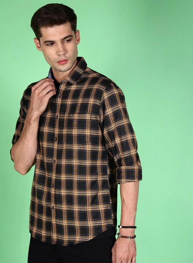 Take Two Men Regular Fit Checkered Casual Shirt By HardSoda