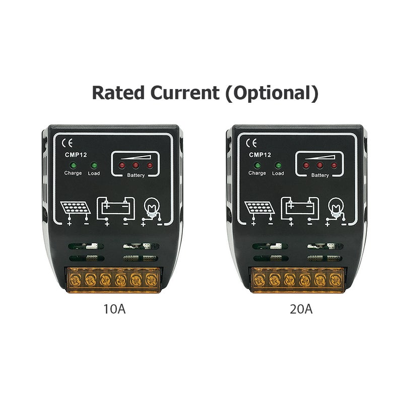 Solar Charge Controller 10A: 12V/24V Automatic Detection - Full Patch Mode High Precision Components Dual USB Solar Charge Controller for Solar System Battery Regulation - Image 5