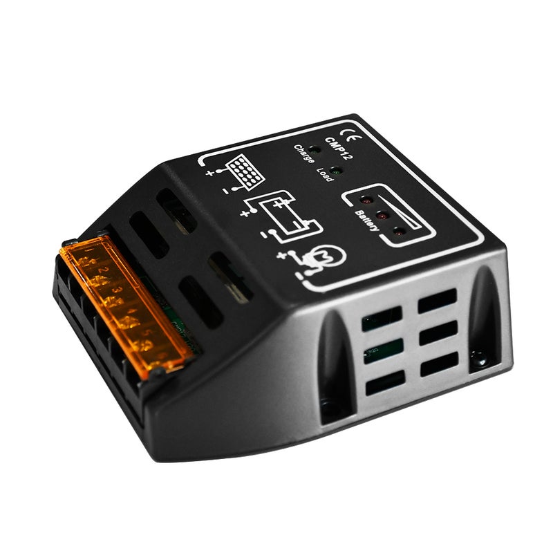 Solar Charge Controller 10A: 12V/24V Automatic Detection - Full Patch Mode High Precision Components Dual USB Solar Charge Controller for Solar System Battery Regulation - Image 2