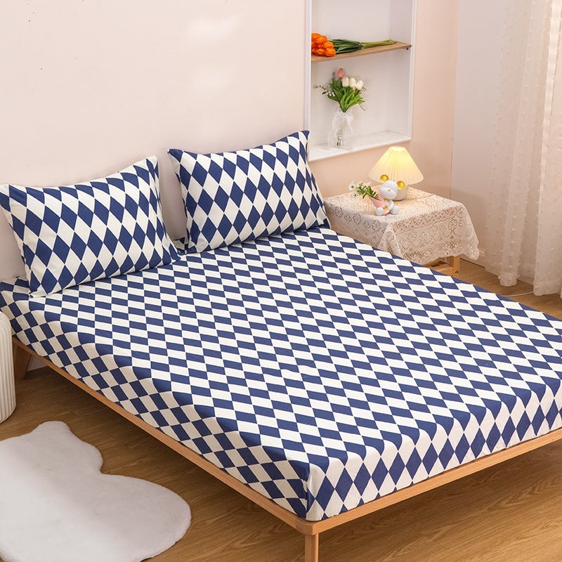 Trade Fitted Sheet, Simmons Mattress Cover, Protective Cover, Dustproof Mattress Cover, Single Piece Order 1.2M/ 1.5M Solid Color - Image 1