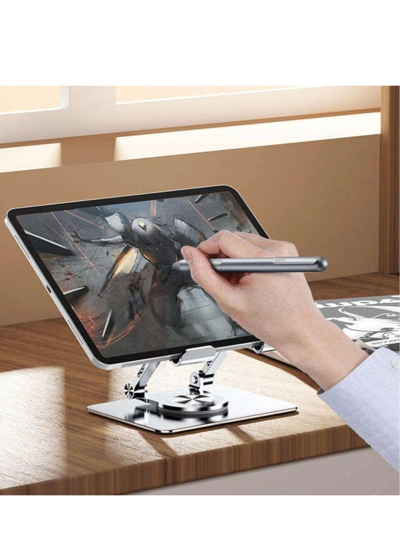 360 Degree Adjustable Foldable Portable Tablet PC Holder | Tablet for Office Home Car Bed One Piece Aluminum - Image 5