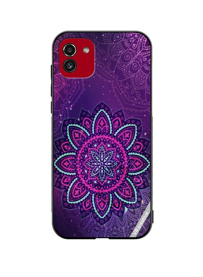 VR CREATIVE Protective Case Cover For Samsung Galaxy A03 Mandala Design Multicolour - Image 1