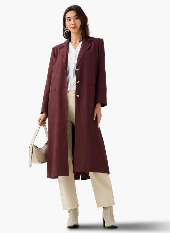 ايكونيك Iconic Regular Coat with Pocket