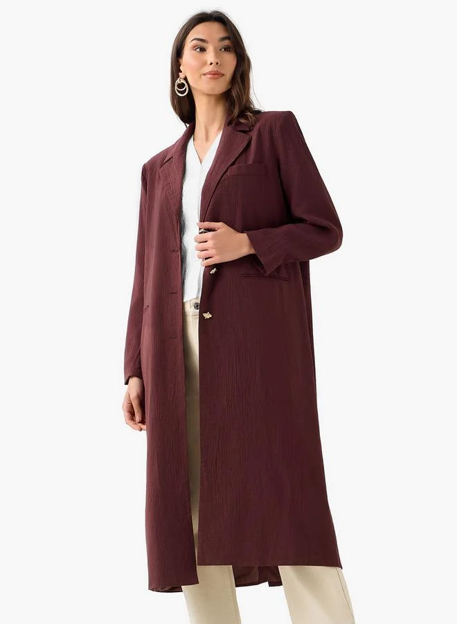 ايكونيك Iconic Regular Coat with Pocket